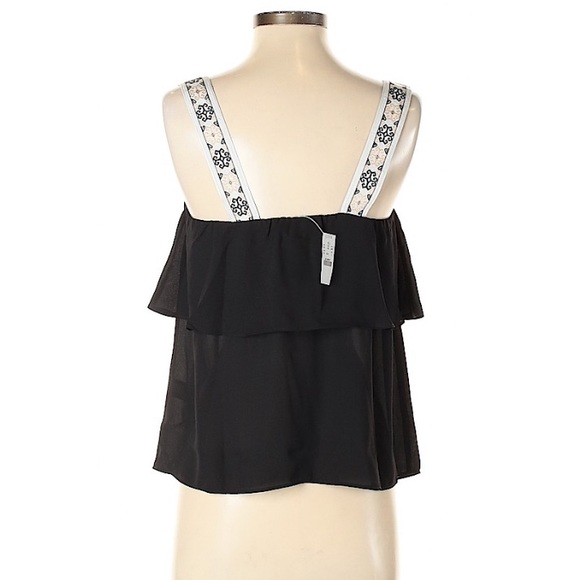 J CREW Black Tank Top Size 0 NEW - Picture 2 of 2